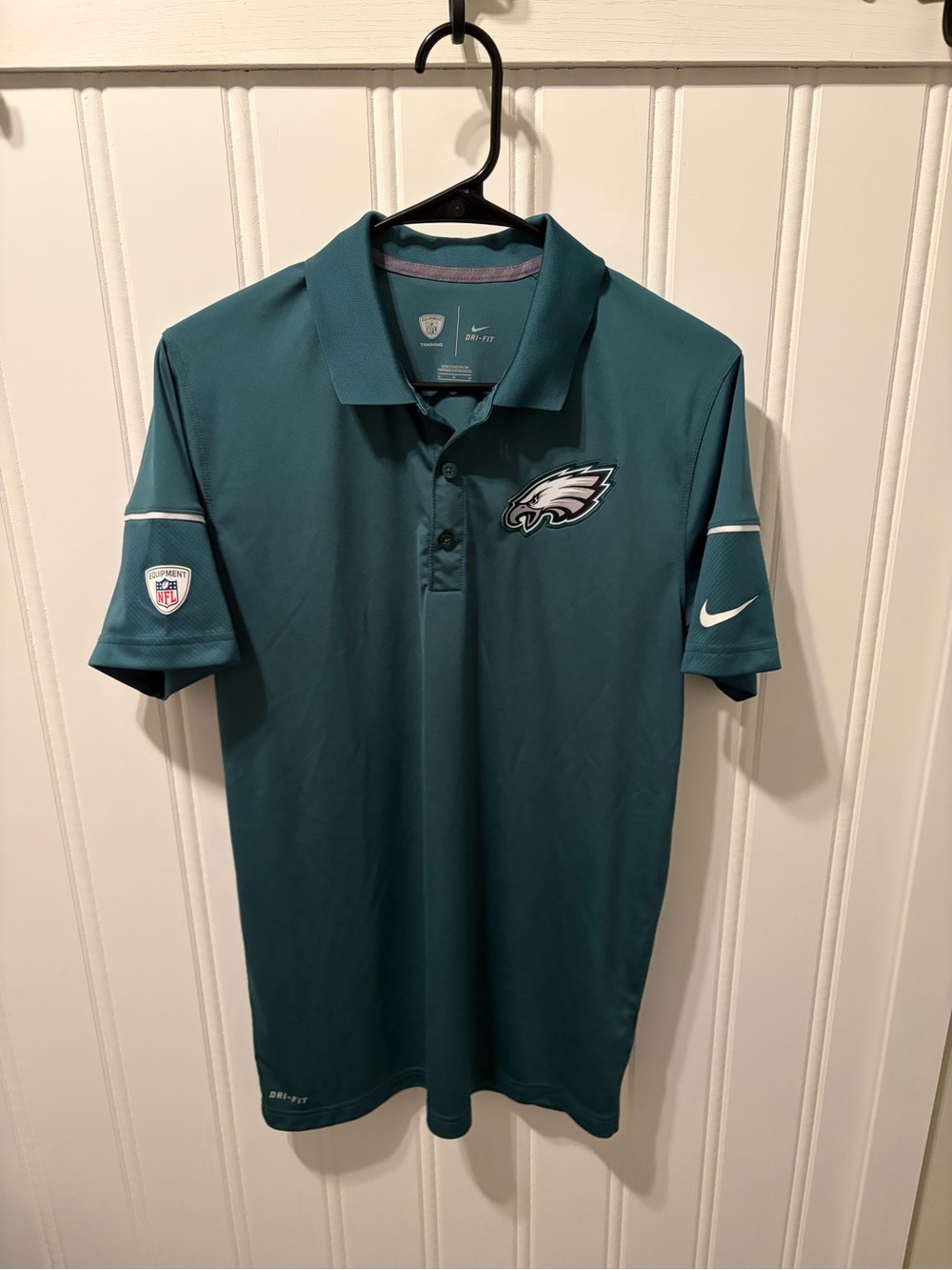 Nike NFL Philadelphia Eagles Sideline Dri-Fit Training Polo Shirt Mens M